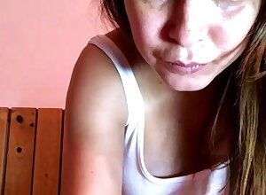 Amateur Teen with Huge Dildo Masturbating on Webcam