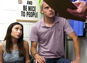 Gangbanging Latina pilfer in the backroom